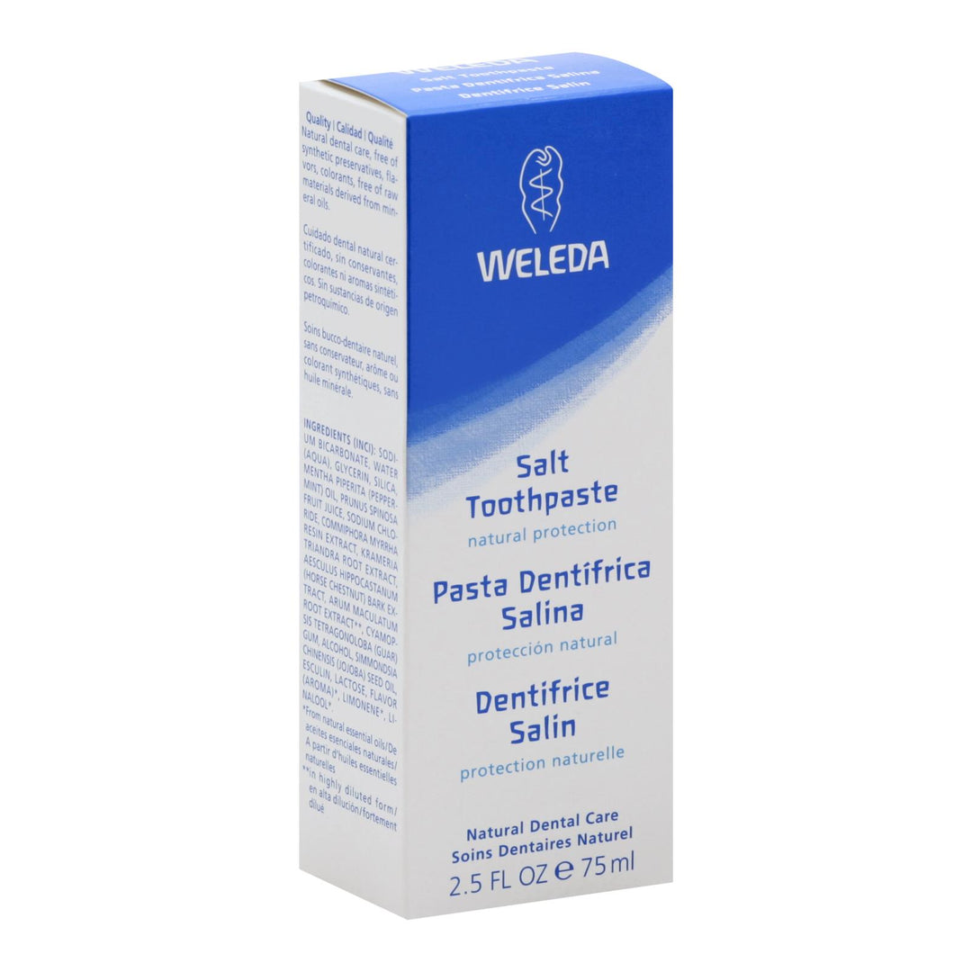 Weleda Salt Toothpaste Peppermint - 2.5 Oz - Maras Green